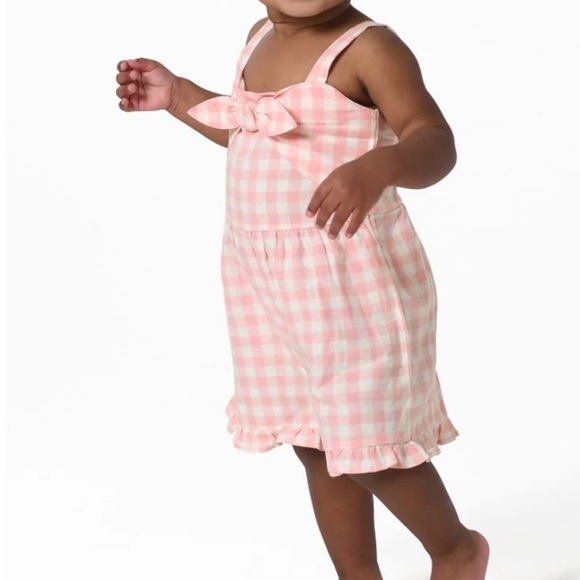 Modern moments by Gerben Other - modern moments by Gerber Infant and Toddler Girls Pink Gingham Romper Size 5T